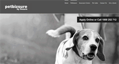 Desktop Screenshot of petindustryinsurance.com.au